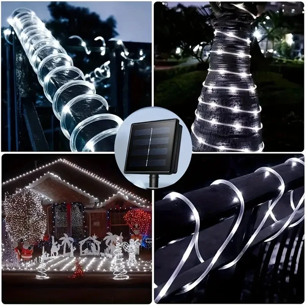 Description Picture 5 of itemSolar Tube String Lights 8 Modes Outdoor LED Copper Fairy String Tube Lights For Christmas Halloween Holiday Decoration Lighting