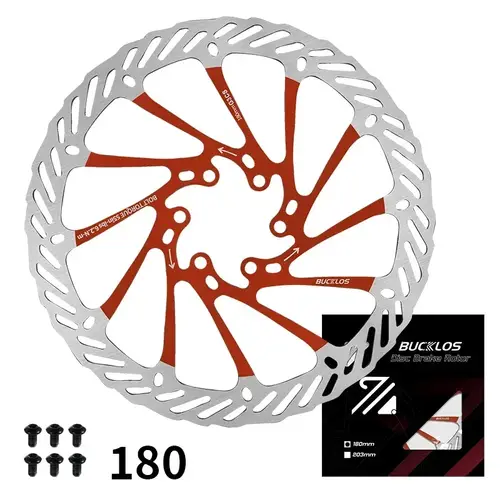 BUCKLOS Ultralight MTB Bike Hydraulic Disc Brake Rotor 160/180/203mm Mountain Road Racing Bicycle Brake Disc with 6 Free Bolts - Image 26