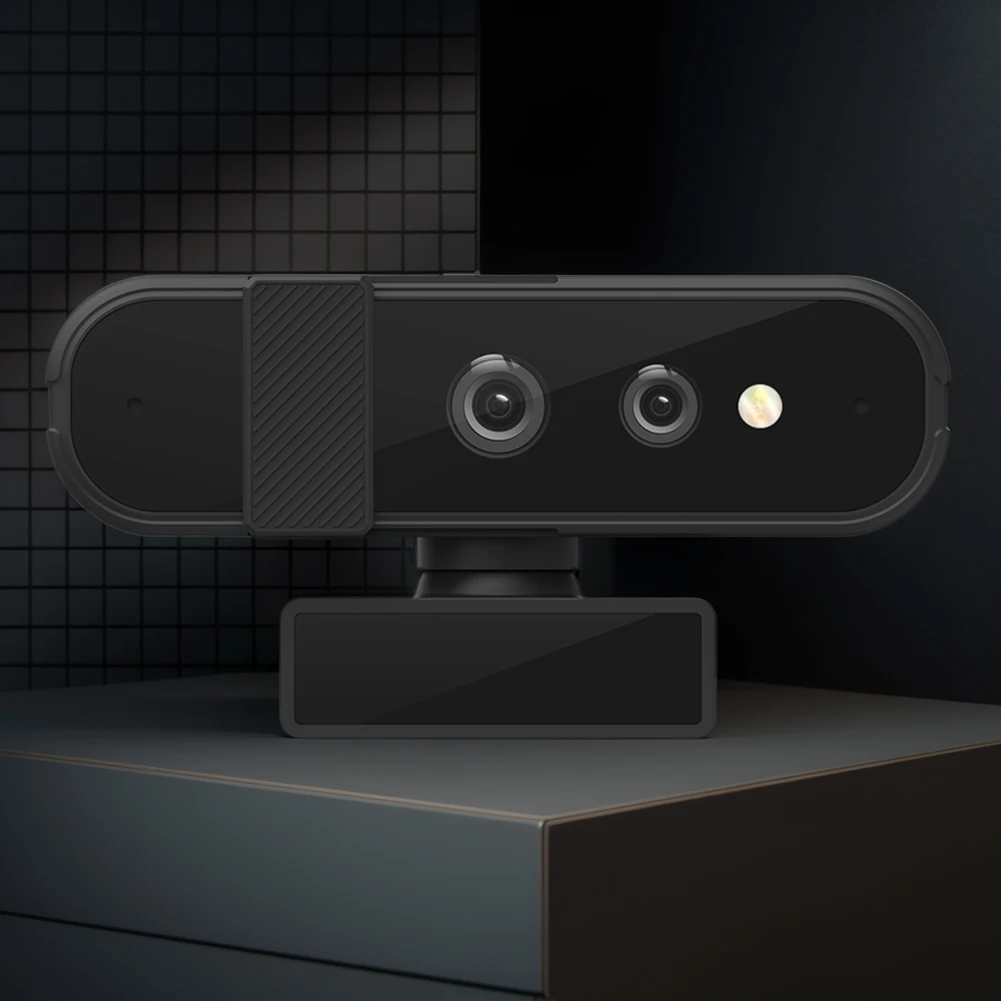 듀얼 마이크 USB 컴퓨터 웹 카메라, HD 1080P, 30FPS 데스크탑 캠, Windows Hello용, 게임 라이브 스트리밍 회의용