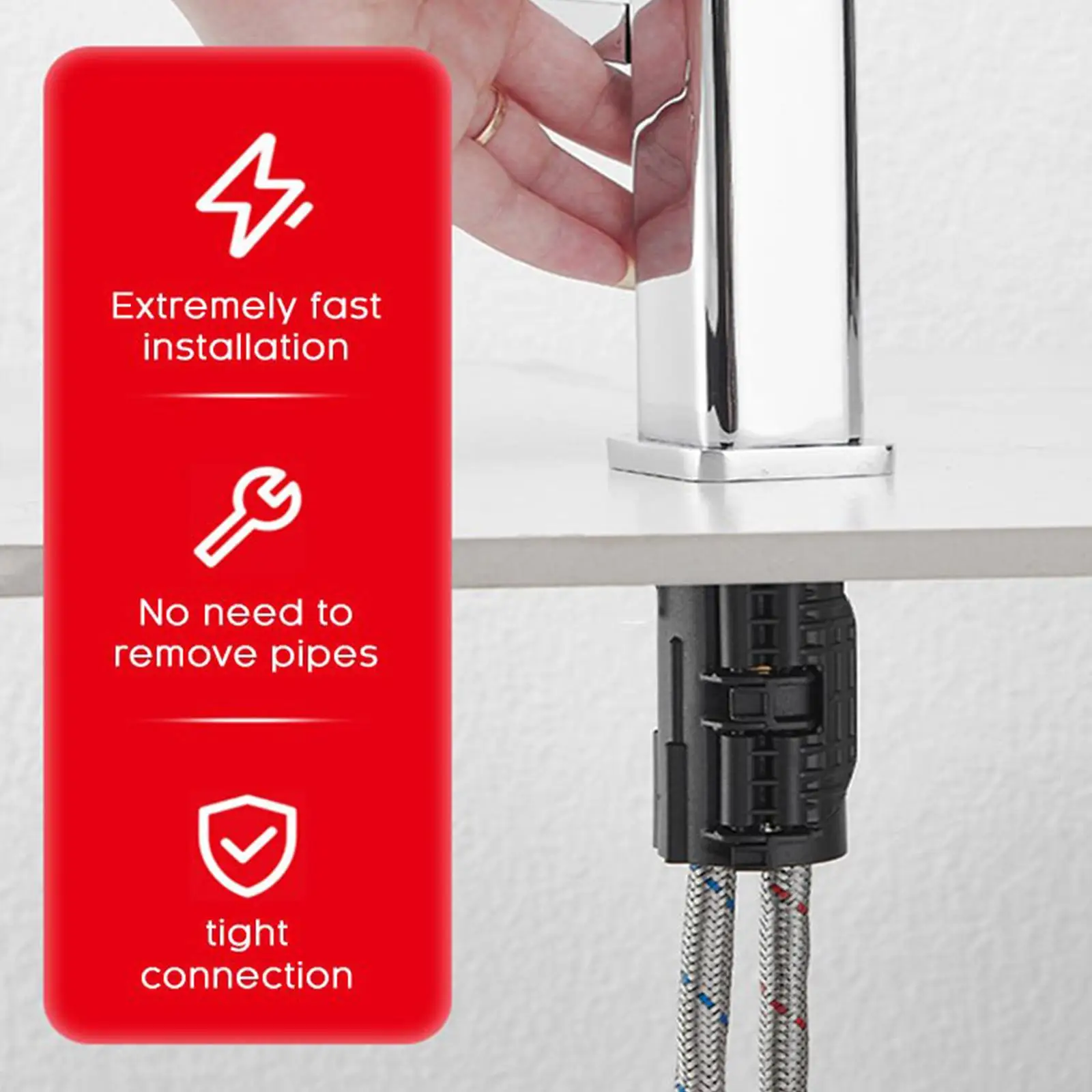 Base For Faucet Kitchen Sink Faucet Wash Basin Base Fixed Foot Nut Accessories Quick Install Repair Tool