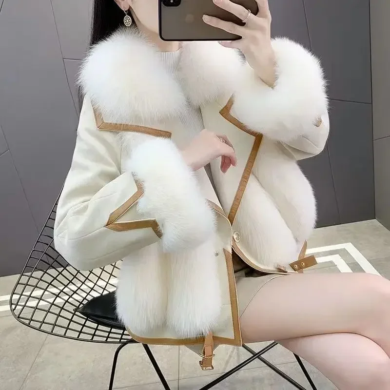 Fur Coat Women's 2023 Winter New Suede Coat High Upscale Young Beautiful and Fashionable Plush High-quality Imitation Fur Coat