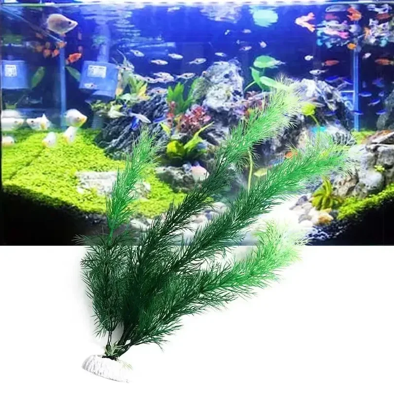 Artificial Aquarium Decor Plants Underwater Water Grass Aquatic Plastic Plants For Fish Tank Aquarium Decorations 2