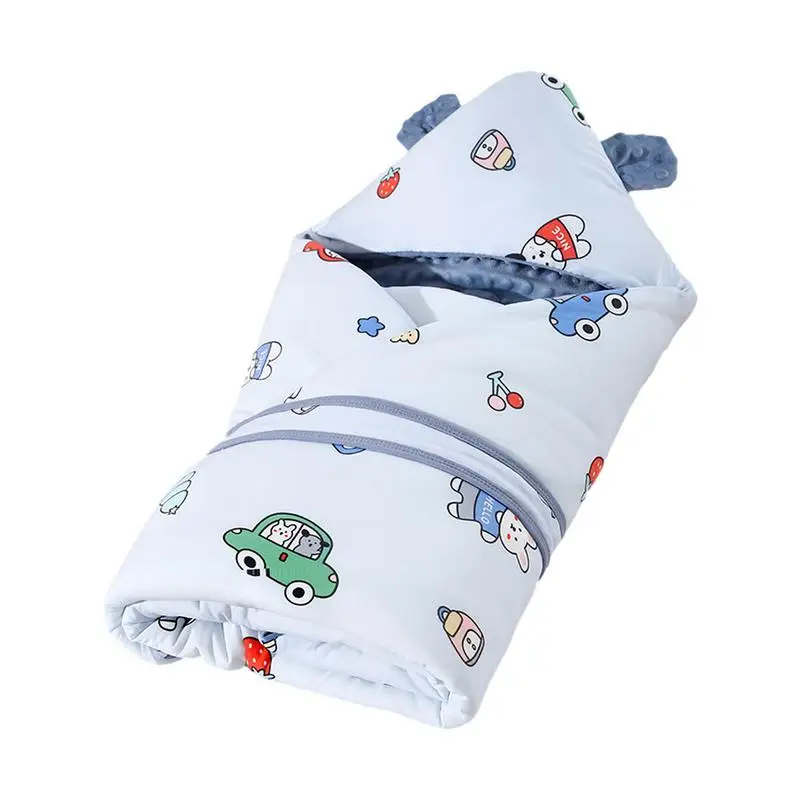 Newborn Swaddle Sack Wearable Blanket Baby Swaddle Blanket Cute Soft Ergonomic Sleep Sack Receiving Blanket For Baby Boys Girls 1