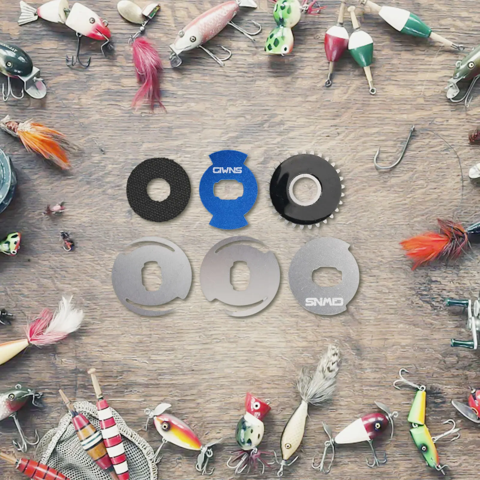 Baitcast Reel Fishing Wheel Refit Accessories Unloading Alarm Drag Click Stainless Steel Brake Gasket For Daiwa SV100 Tools