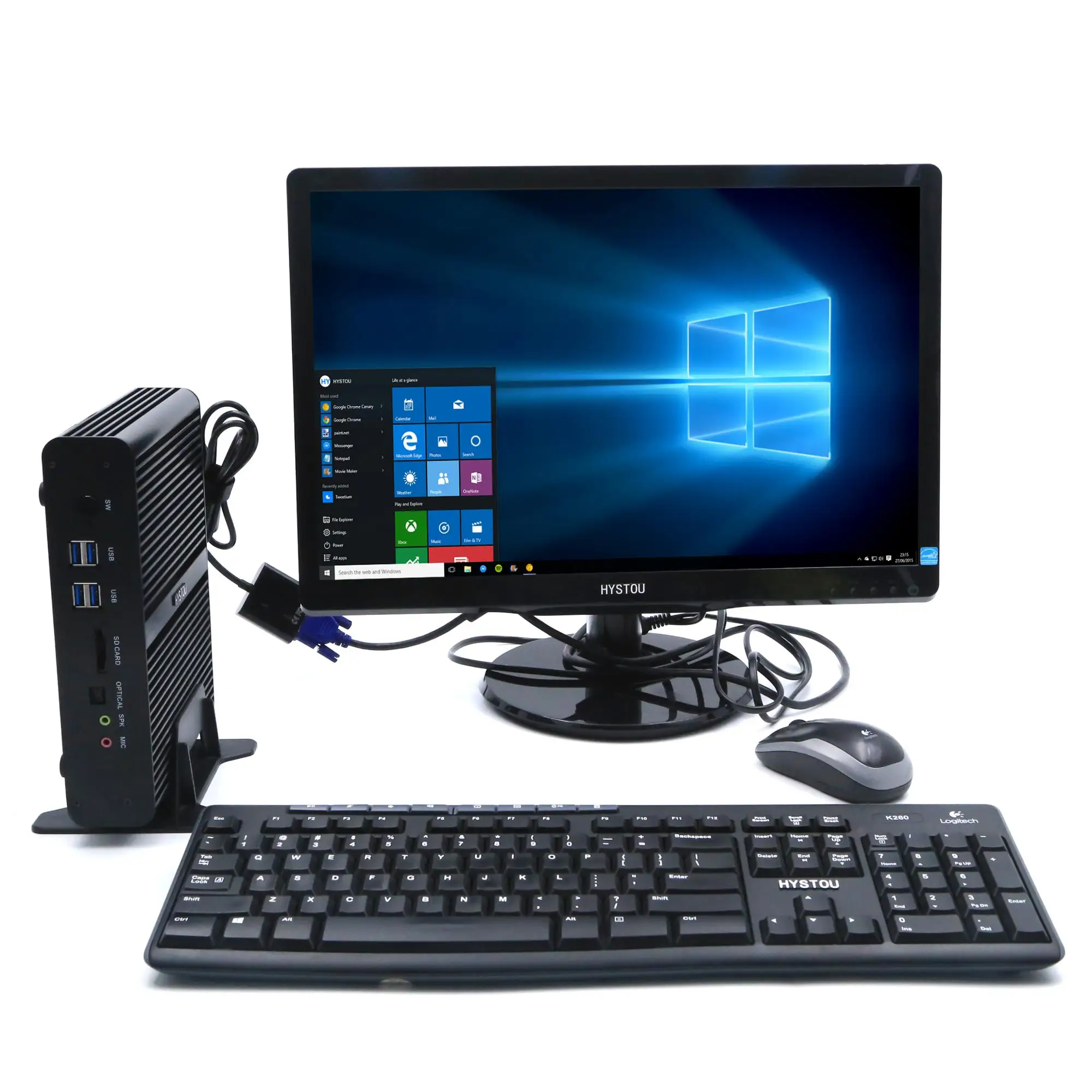 

Hystou Game Desktop Fanless Pc Intel Core I7 5500U Gaming Pc Case With Dp Hd 4K Micro Mini Pc