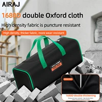 AIRAJ Tool Bag Oxford Cloth Portable StorageBag, Professional Electrician and Carpenter Repair, Home Storage Double Deck HandBag 2