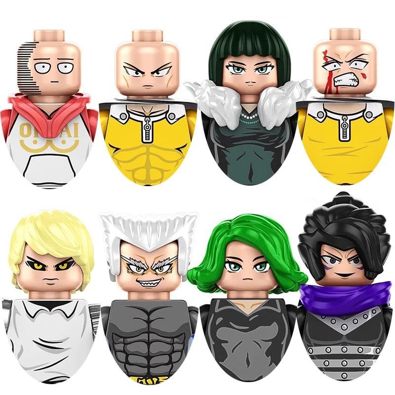 

One Punch Man TP1002 Saitama Anime Mini Buliding Blocks Gerou Tatsumaki Genos Action Figures Assembly Toys Kids Birthday Gifts