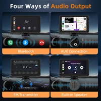 Lecteur MP5 universel pour voiture WERESOUND avec écran tactile de 7 pouces, Apple Carplay sans fil, Android Auto, Mirro Link, BT 5.0, radio FM, lecteur multimédia portable, autoradio 6