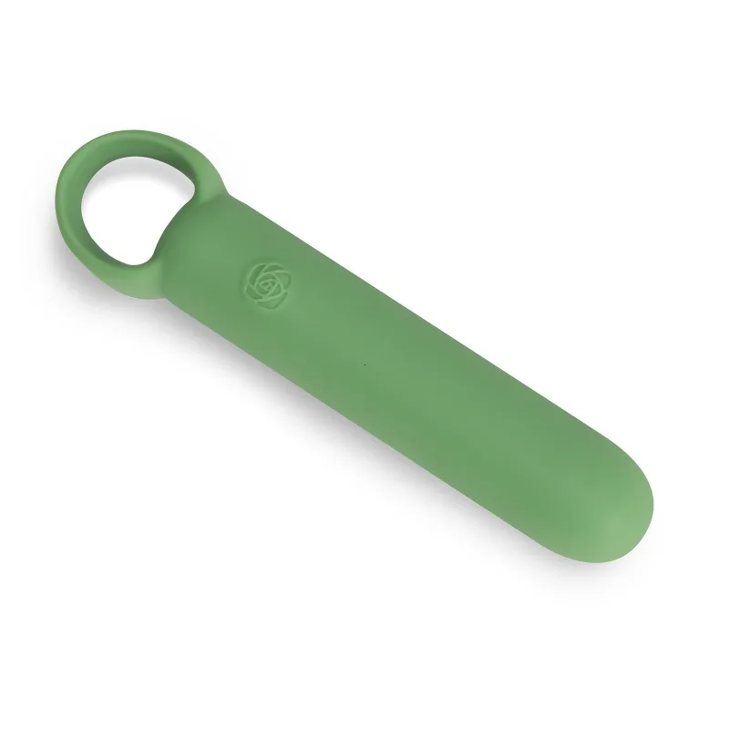 Green finger-shaped vibrator, silicone masturbator, vaginal and anal stimulator, suitable for adult women, adult sex toy 18+