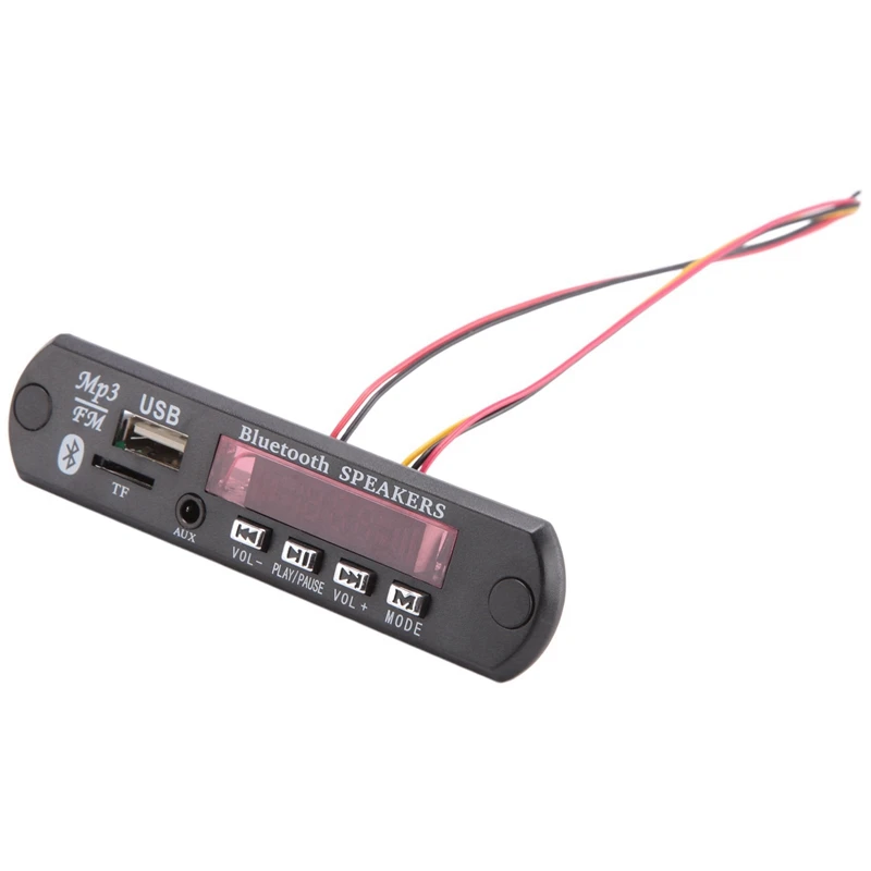 2X Bluetooth 5.0 MP3 Decoder Board DC 5V 12V Car FM Radio Module Support TF USB AUX For Car Phone