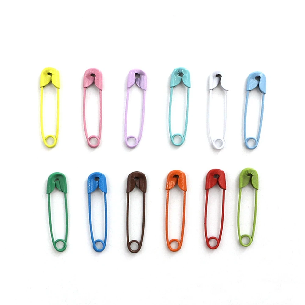 120Pcs Colored Safety Pins Safety Pins Metal Safety Pins with Storage Box Small  Safety Pins for