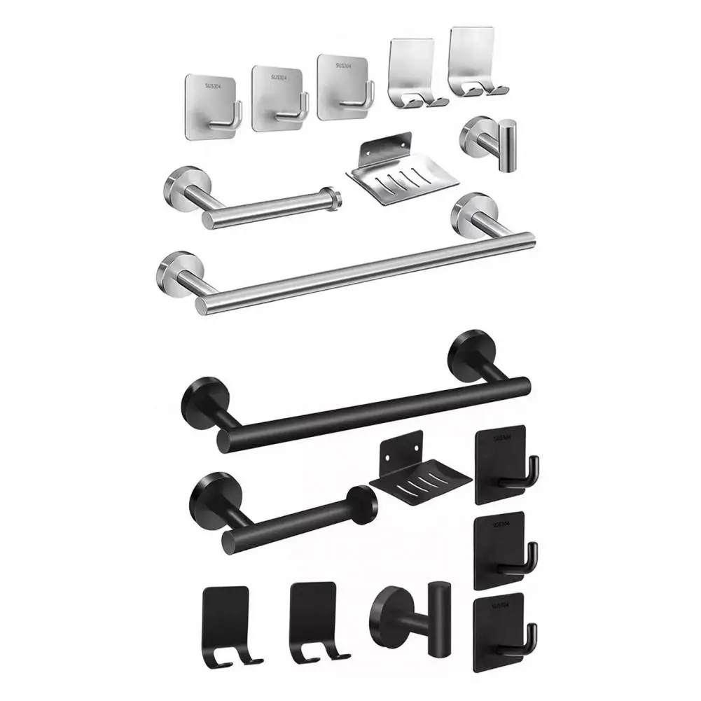 Storage Rack Set Bathroom Towel Rack Modern Design Hand Towel Holder Set with Strong Load-bearing Capacity for Stylish
