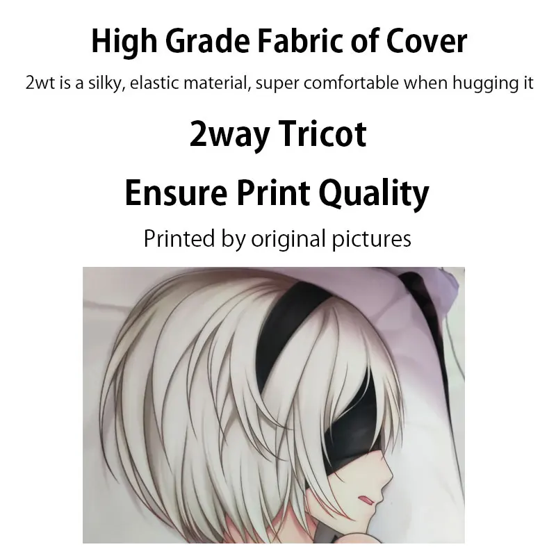 2B Sex Dakimakura Split Legs Genshin Impact Hugging Body Pillow Cover and Inner Set Mens Onahole Masturbating Anime Waifu Pillow