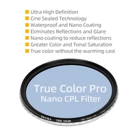 NiSi TRUE COLOR PRO Nano CPL Filter 40.5/49/52/58/72/82/67/77mm reflex camera polarizer color fidelity polarizer filter 2