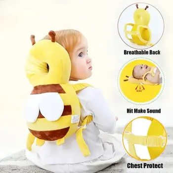 Learn Walk Head Protector Cushion Head Back Protector Baby Protect Pillow Anti Fall Backward Cap Carry Cartoon Kids Safe Bibi 1