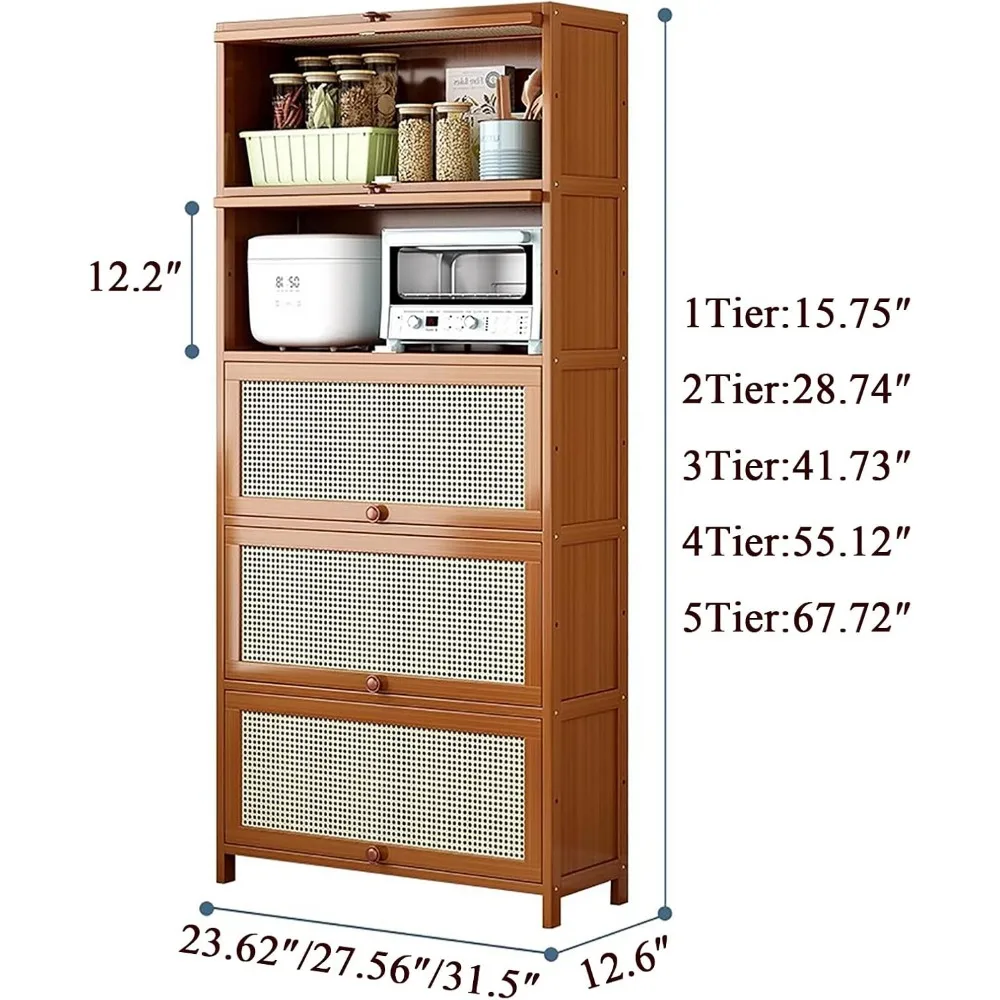 ANGDUO Bamboo Cabinet Image 2