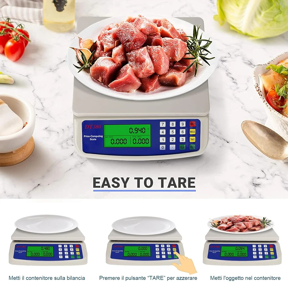 30KG /1G Precision LCD Digital Scale Electronic Balance Weight Scale Plastic Weight Accuracy Balance Food Scales