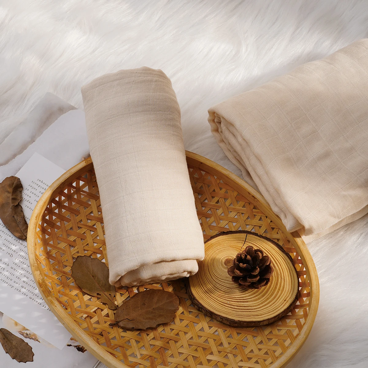 Cotton Swaddle Happy Flute 1Pc 120*120CM Muslin Blanket Newborn Cotton Baby Swaddle Towel Baby Warp Bath Towel Cotton 70%Bamboo+30%Cotton