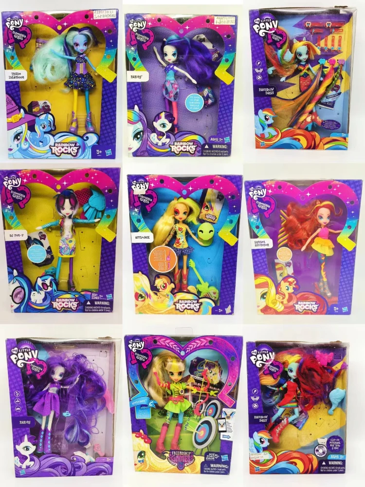Фото Оригинальные подлинные фигурки Hasbro My Little Pony, коллекционные Аниме фигурки конного пони, Солнечная клеш, Кислая кисть, игрушка для подарка №1