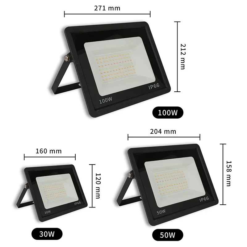 LED Flood Light RGB TUYA Floodlight Smart APP Voice Control RGBCW CCT 3000-6500K 30W 50W 100W 220V AC for Garden Party Outdoor Lighting