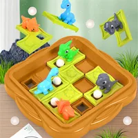 Children's Puzzle Logic Thinking Training Toy Dinosaur Adventure Challenge Parent-child Interactive Desktop Strategy Game 1
