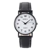 Fashion Luxury Watches for Men Top Brand Round Leather Strap Belt Quartz Watch Stainless Steel Dial Casual Bracele Watch Montre 5
