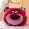 Animal Disney Lotso Kawaii Strawberry Bear Stuffed Plush Toys Peluches Cartoon&Cute Car Throw Pillow Birthday Doll Gift For Kids 1