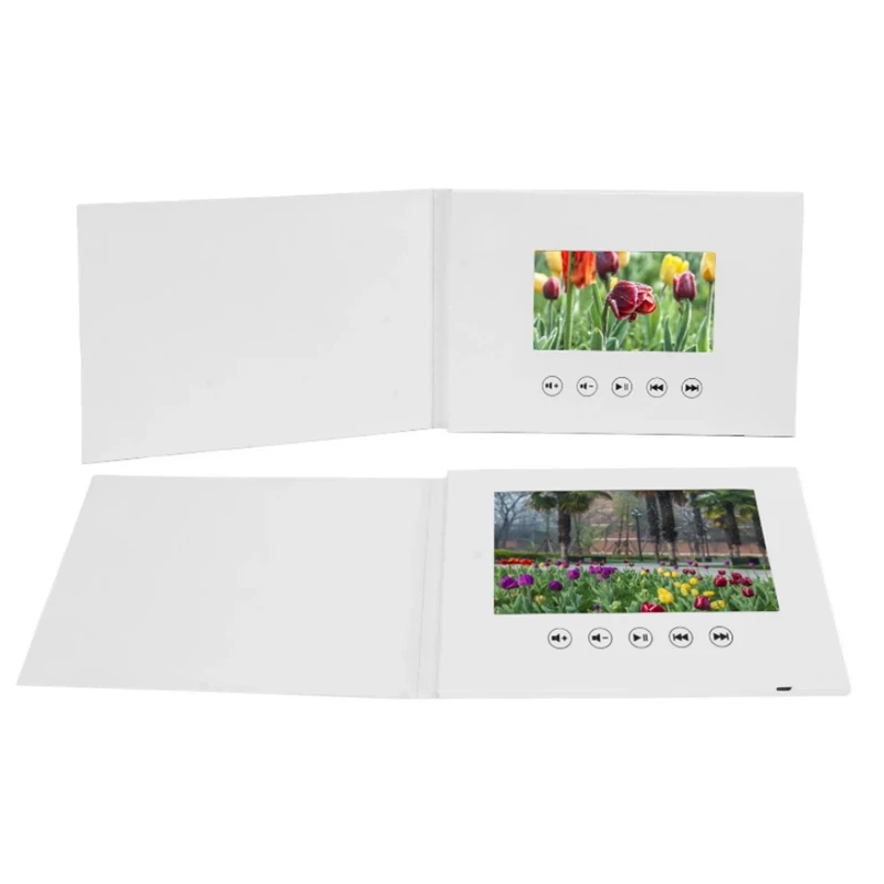 Digital Greeting Card Video Book Card 4GB Lcd Invitation Gift Music Greeting Card Upload Videos Wedding Invite Digital Frame