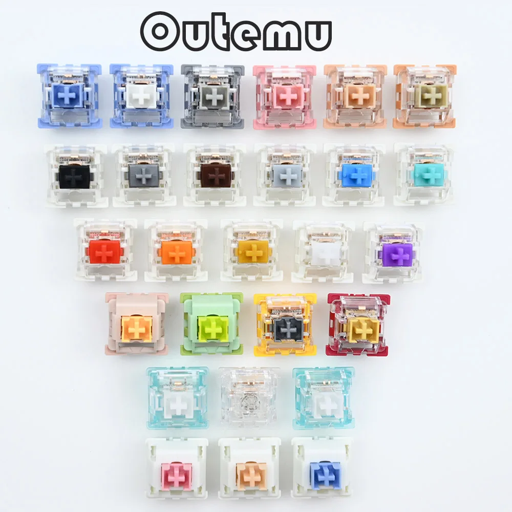 

Outemu Switches Mechanical Keyboard Blue Red Brown Black Purple Green Gold Silver Silent White Gray Axis DIY Customize Gaming