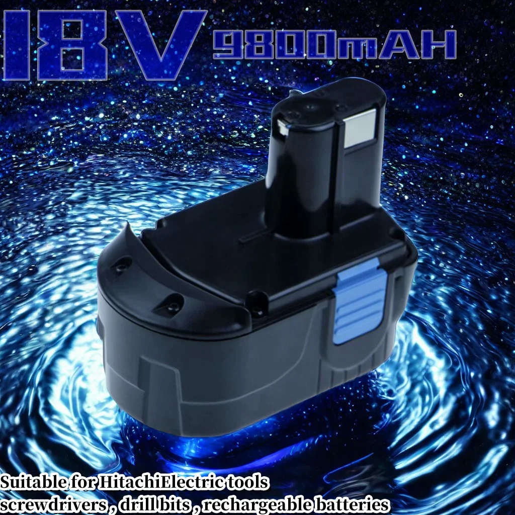 

For Rechargeable Battery 18V 9.8Ah for Hitachi Power Tool Screwdriver Drill: EB1820 EB1812 EB1830H EB1833X EB18B 32