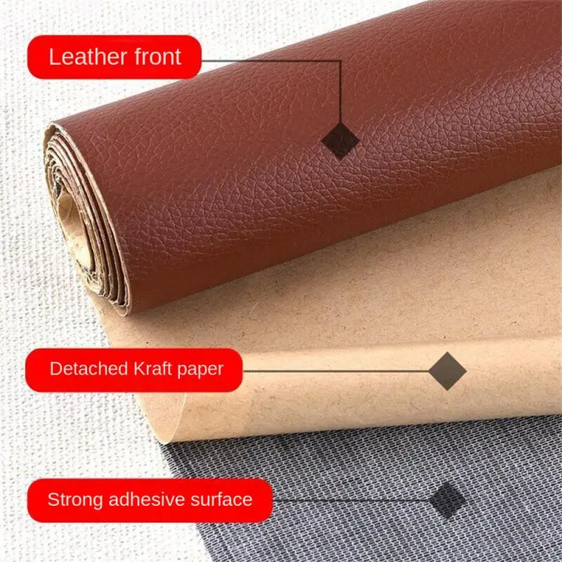 Self Adhesive Leather Sofa Repair Patch Furniture Table Chair Sticker Seat Bag Shoe Bed Fix Mend PU Artificial Leather Skin