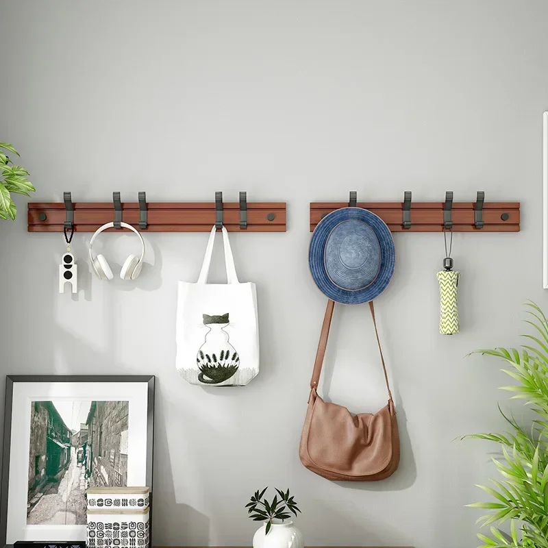 Nordic Bamboo Wall Coat Rack 4