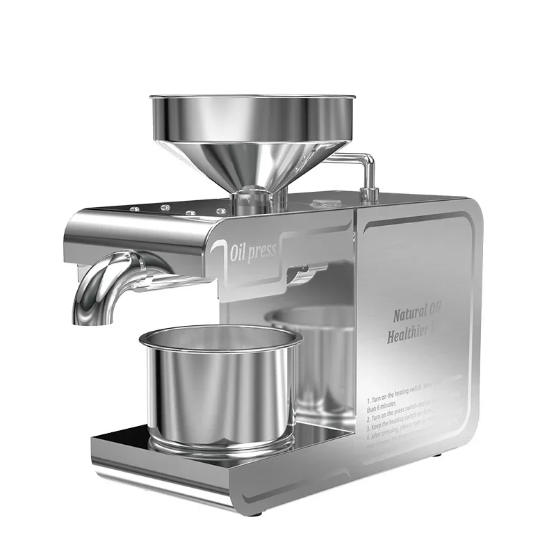 T1 Stainless Steel Peanut and Sesame Oil Press Machine Commercial Fully automatic Small and medium peanut oil press 5