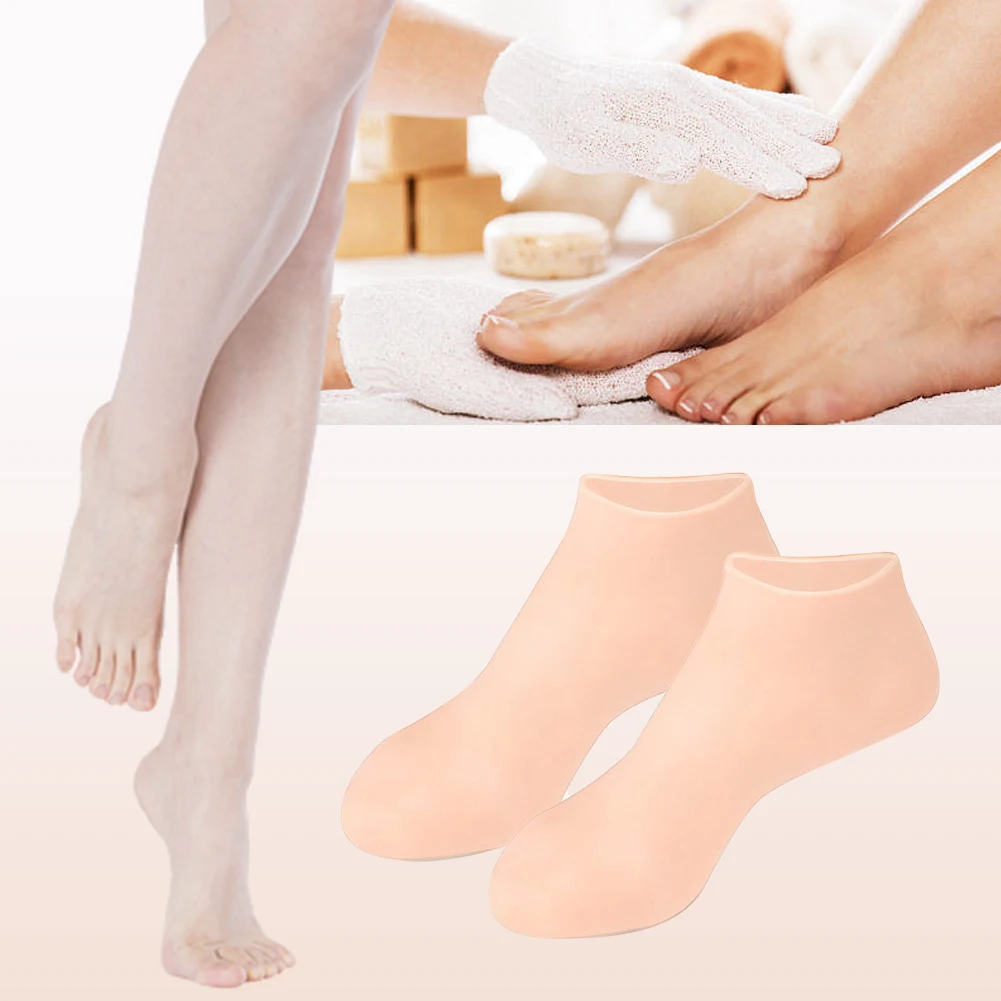 Silicone Moisturizing Socks for Dry Cracked Feet