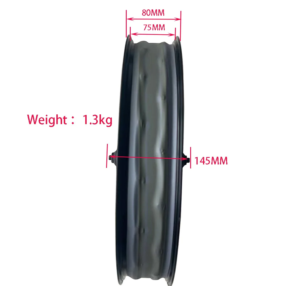 Bike Wheelset 20x4.0 Front Fat Bike Wheel Bicycle 20 Inch Double Bearing Hub 36x12G Spokes 135mm Dropout Disc Brake Fatbike Front Rim Set