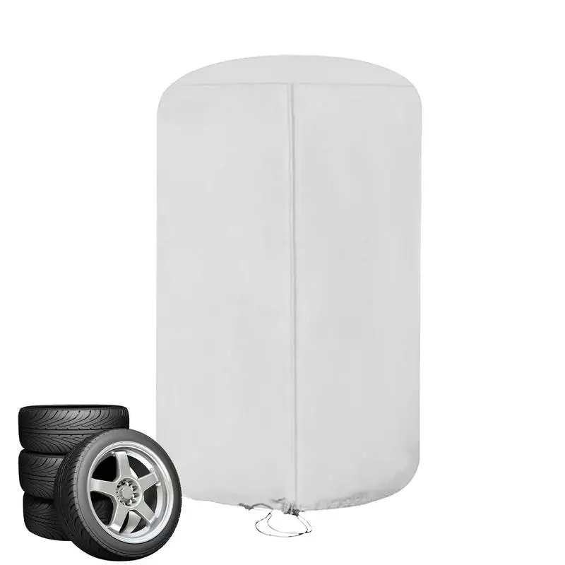 

Tires Stacked Large Capacity Car Tires Cover Storage Bag Waterproof Dust Proof Cover Oxford Cloth Sunscreen Windproof Cover