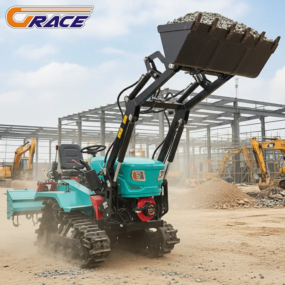 Petit tracteur personnalisé 35HP avec démarrage électrique pour une opération facile dans les jardins domestiques, les fermes de loisirs à vendre