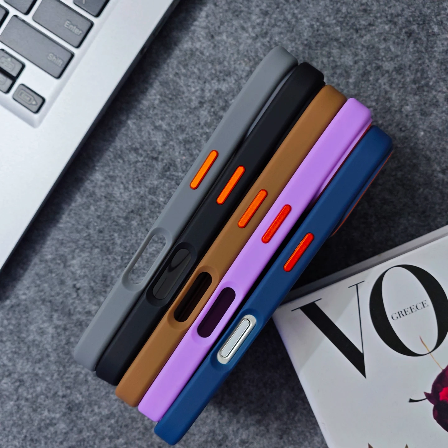 Luxury Matte Translucent Shockproof Magnetic Phone Case with Magsafe Wireless Charging Support