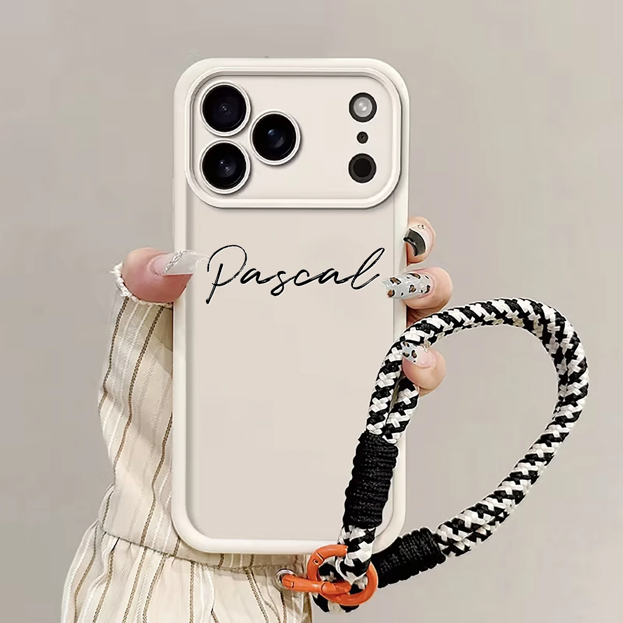 Personalized Custom Name TPU with Lanyard Phone Case For iPhone thumbnail 3