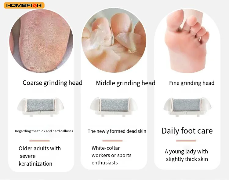 Electric Foot File Rechargeable Callus Remover With Power Display_voghion.com
