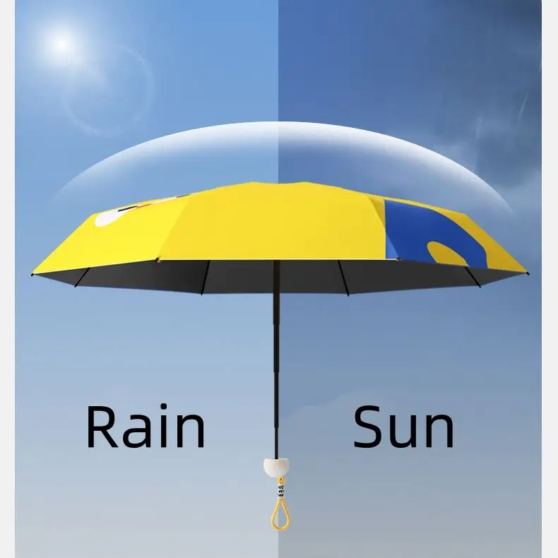 Five Fold Umbrella Hand Opened Sun Protection UV Resistant Korean Women Personalized Creative Trend Mini Pocket Umbrella