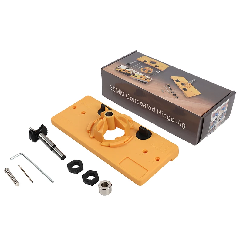 35mm Concealed Hinge Drilling Jig kit Cabinet Home Hand Woodworking Tools for Cupboard Door Hinges Installation woodworking concealed hinge drilling jig 35mm guide hinge hole drilling guide wood hole opener locator door cabinet hand tools