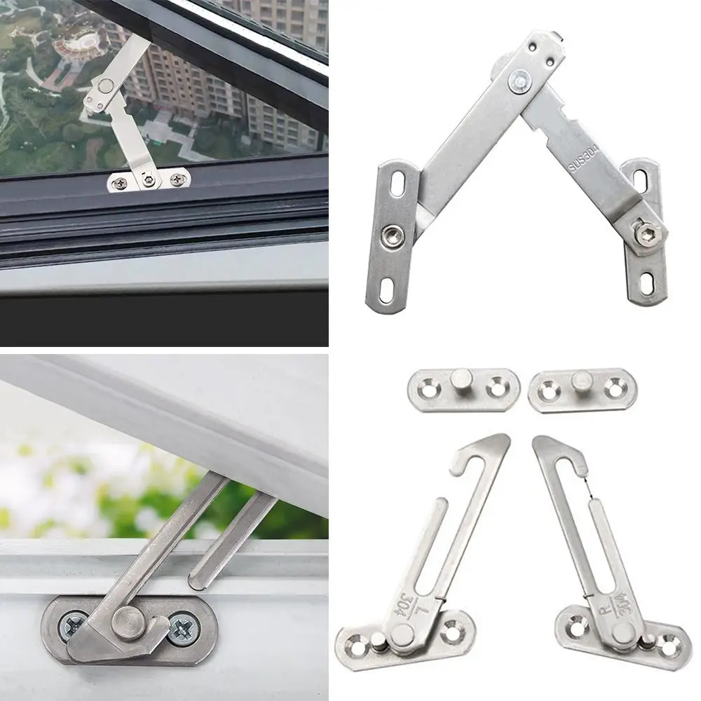 Strong Fixation Window Support Locator Limiter Window Hook Latches Cabinet Locks Window Protection Casement Blocking
