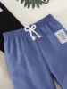 3pieces New 3-Piece Baby Boy Solid Color Simple Sports Casual Pants Outdoor Riding Sports Pants Anti-Mosquito Pants 3