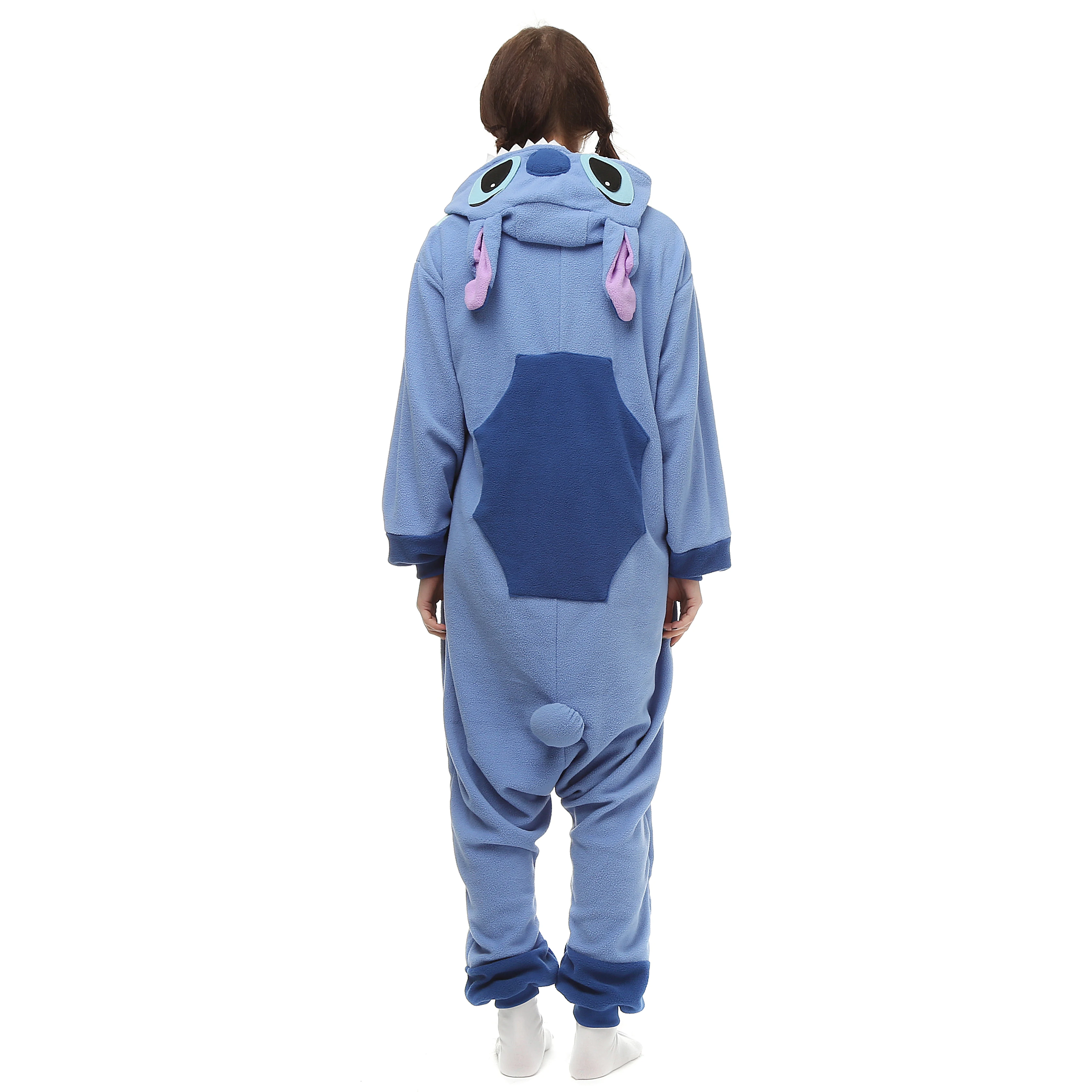 Adults Animal Cookie Bear Mike Stitch Kigurumi Onesies Pajamas Cosplay Costume Halloween Christmas Sleepwear Birthday Gifts