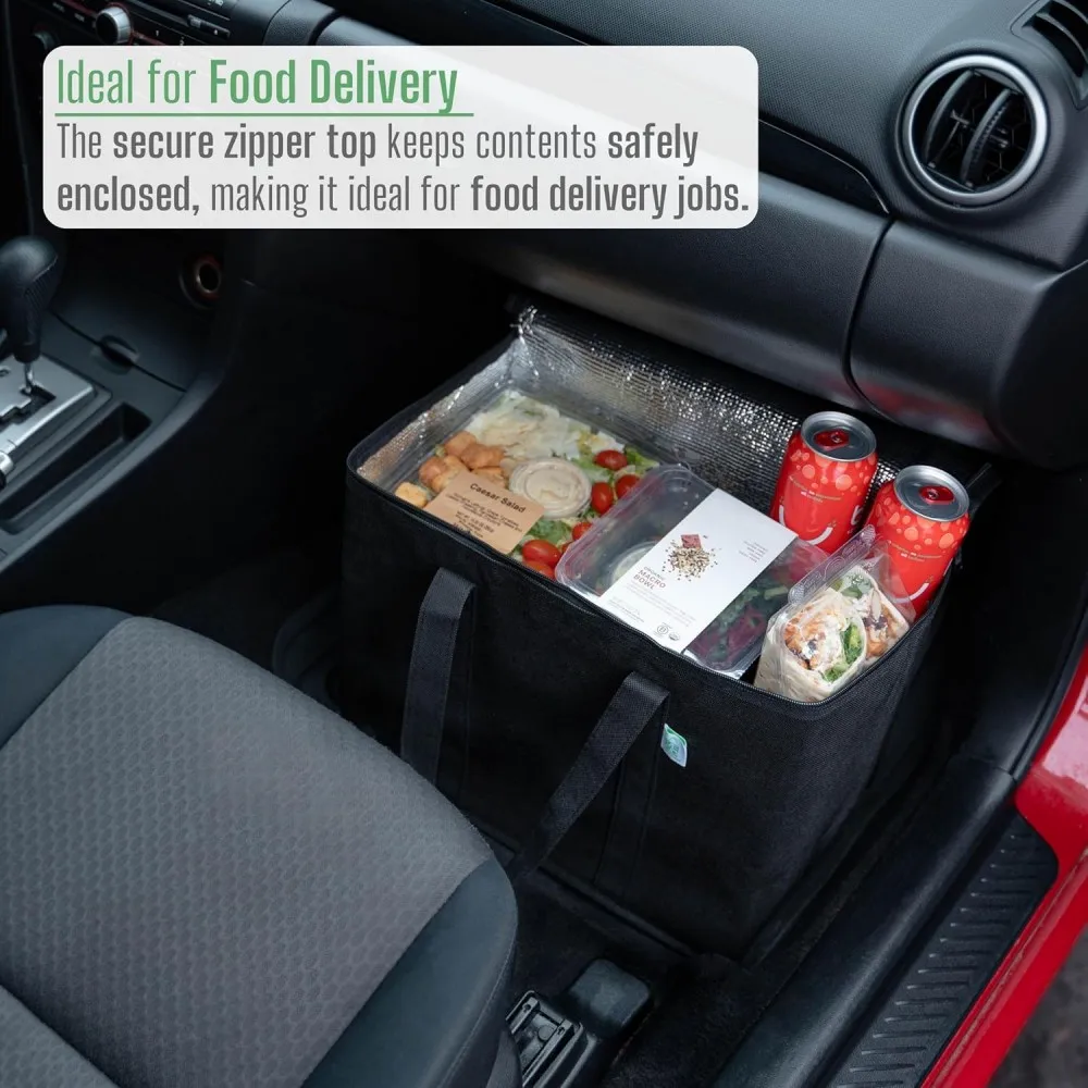 Cooler Bag Insulated Grocery Bags for Food Delivery Foldable Cooler Reusable Shopping Bags Collapsible Tote for Camping