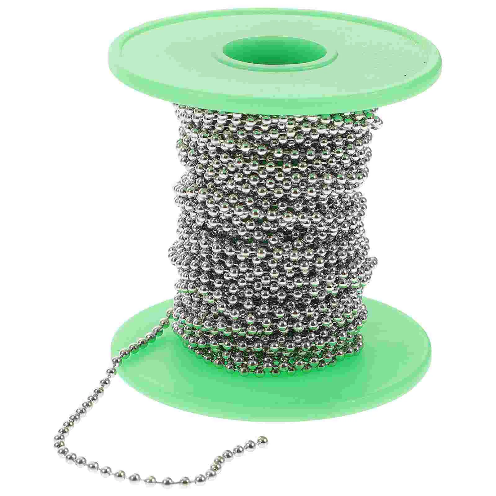 

1 Roll 10 Meter Length Stainless Steel Ball Chain 24MM Diameter Metal Bead Chain for DIY Handicraft Decoration
