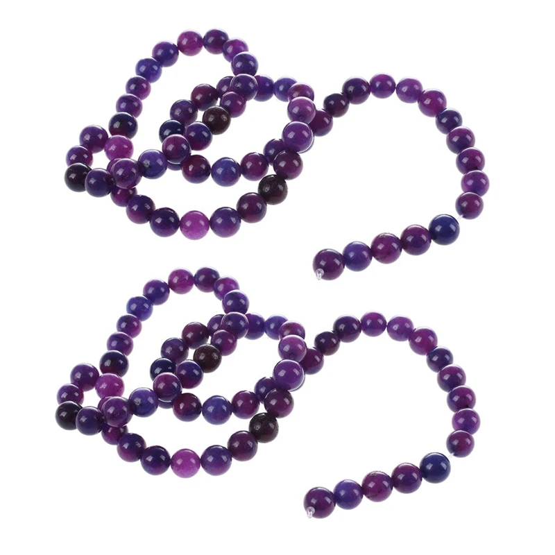 

2X Sugilite Gemstone Round Beads 6Mm Purple