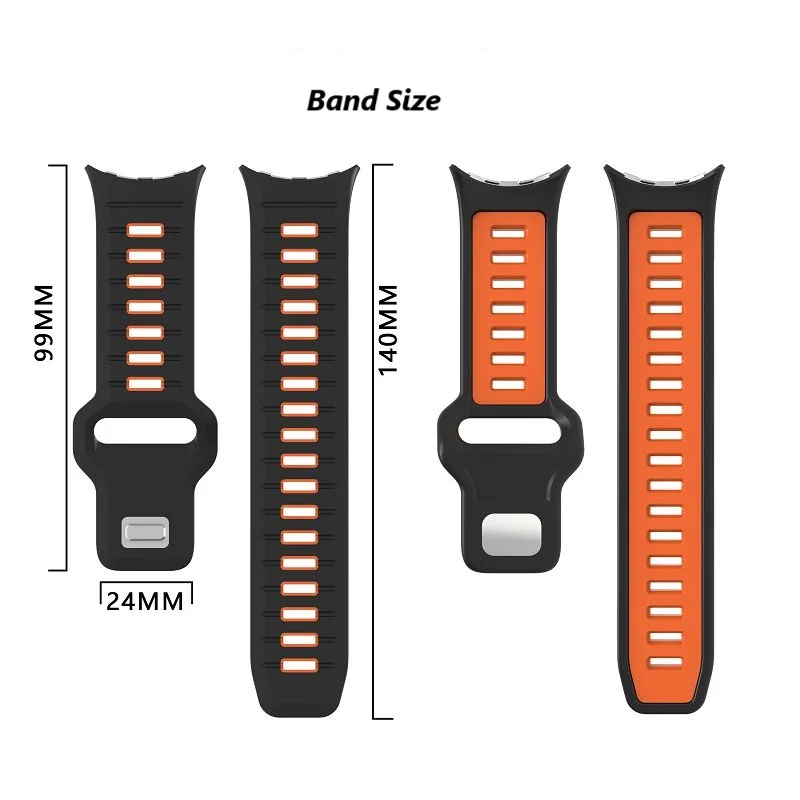 Two-Tone Sport Silicone Strap