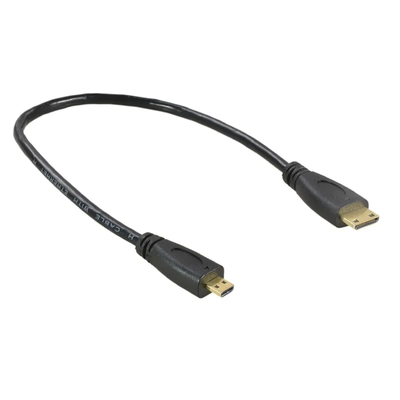 1080p 3D Micro HDMI-compatible to Mini HDMI-compatible Cable GoPro Sony Projector's Public to Public hdmi cable adapter conversion cable adapter hdmi extension cable micro hdmi to hdmi cable